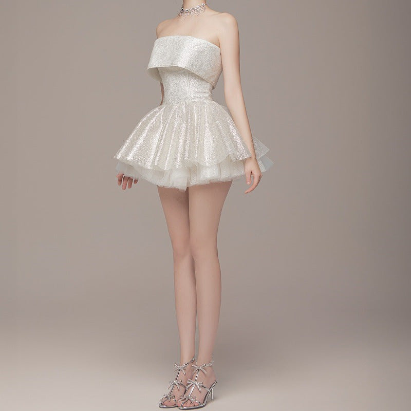 Women's Spring Sexy Temperament Style Tube Type Dresses