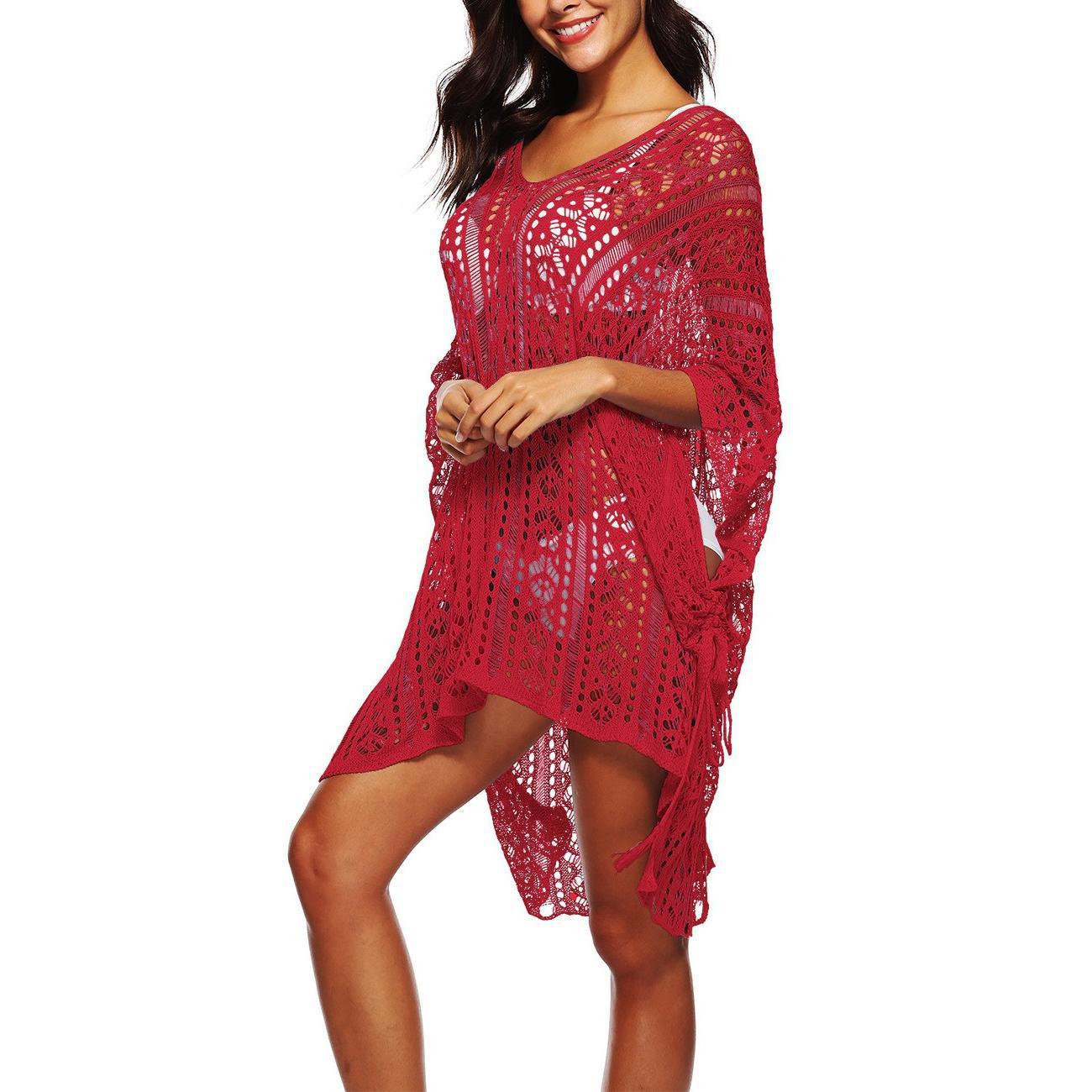 Bikini Idle Style Fancy Bohemian Crocheted Women's Sweater