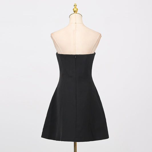 Women's Bright Black Charming Light Luxury High-grade Dress Dresses