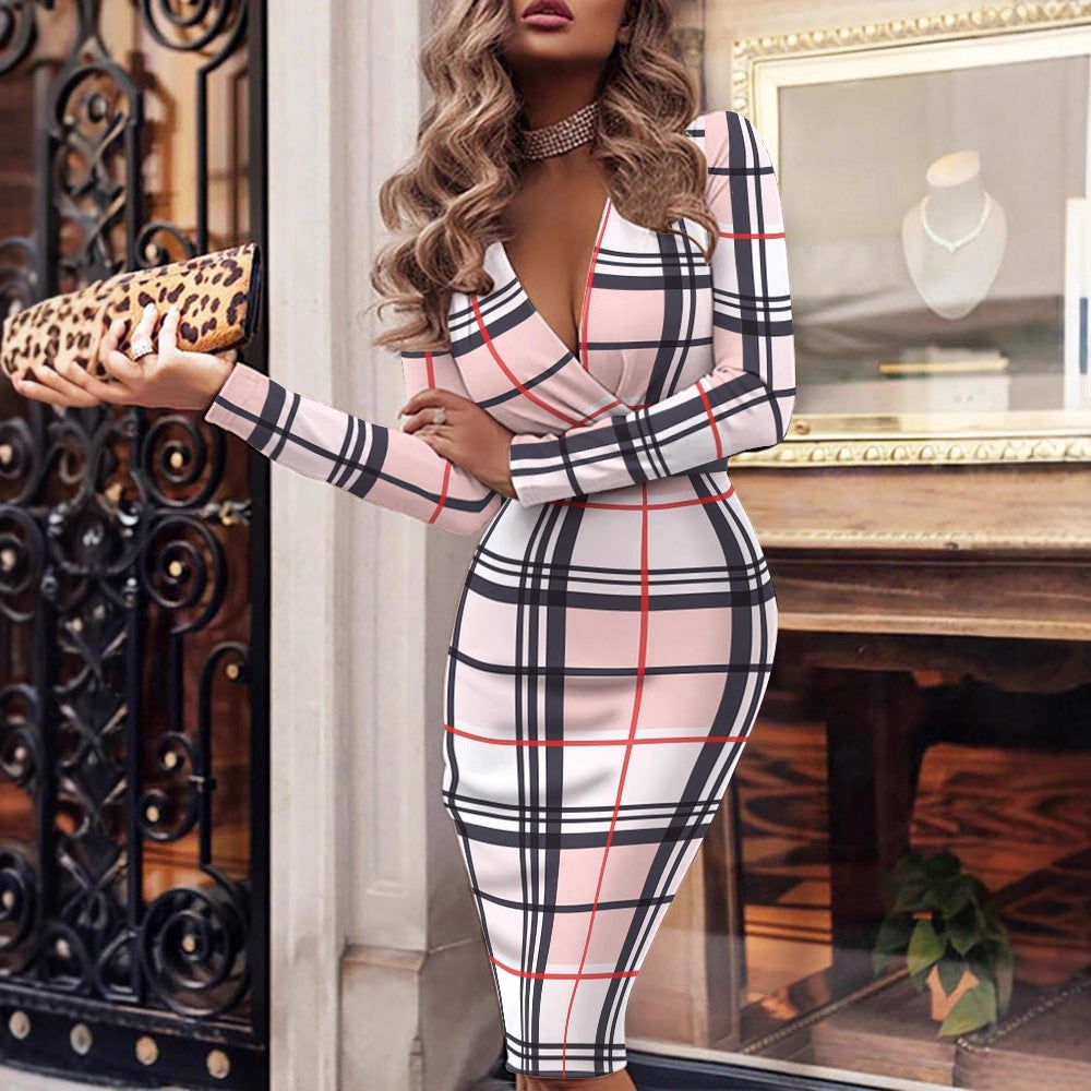 Women's Sexy Long Sleeve Hip Printed Clothing
