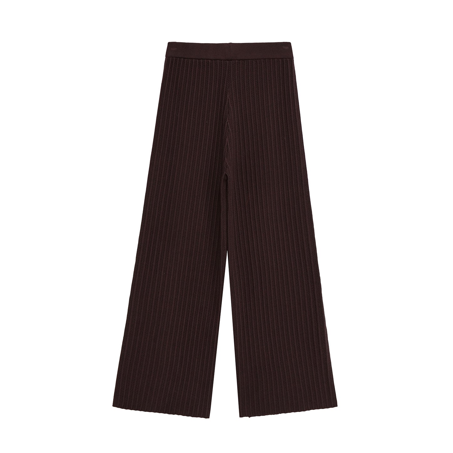 Glamorous Summer Short-sleeved Knitted Smart Trousers Suits