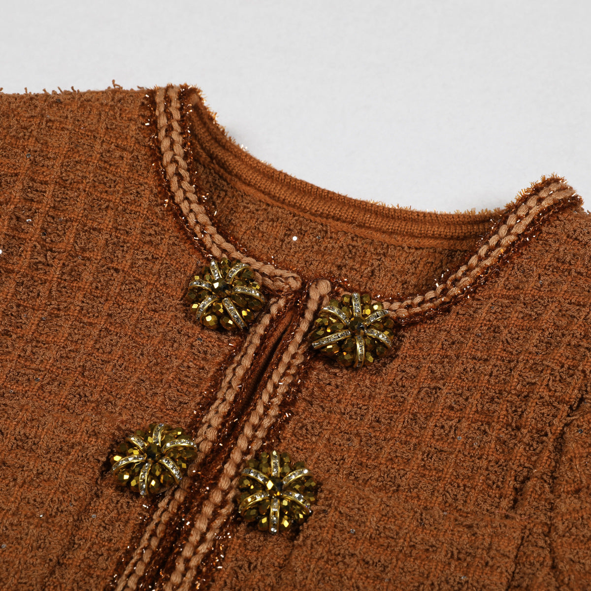 Quality Knitted Classic Style Half-length Outfit Suits