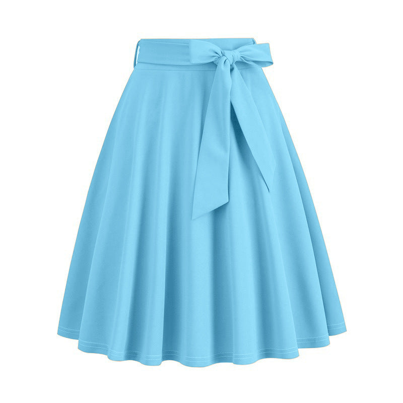 Women's Vintage Hepburn Style Large Swing Skirts