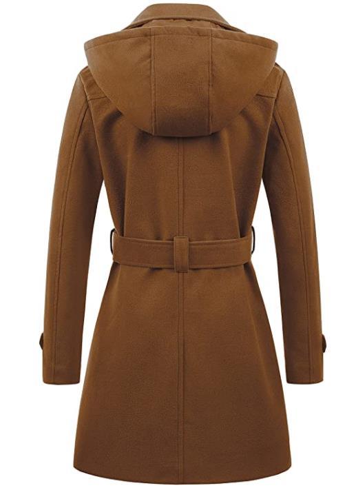 Women's Stylish Hot Single Woolen Hooded Coats