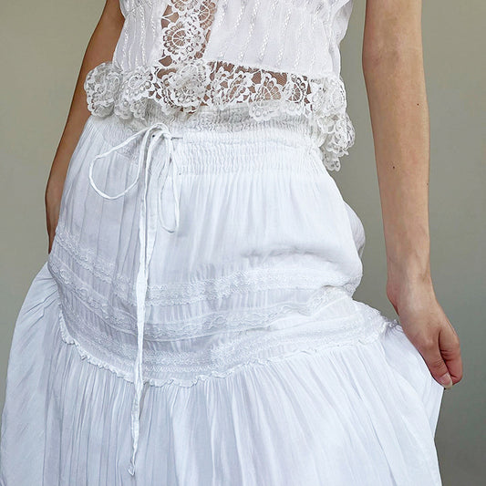 Women's Style Pleated Split Low Waist Slimming Versatile Skirts