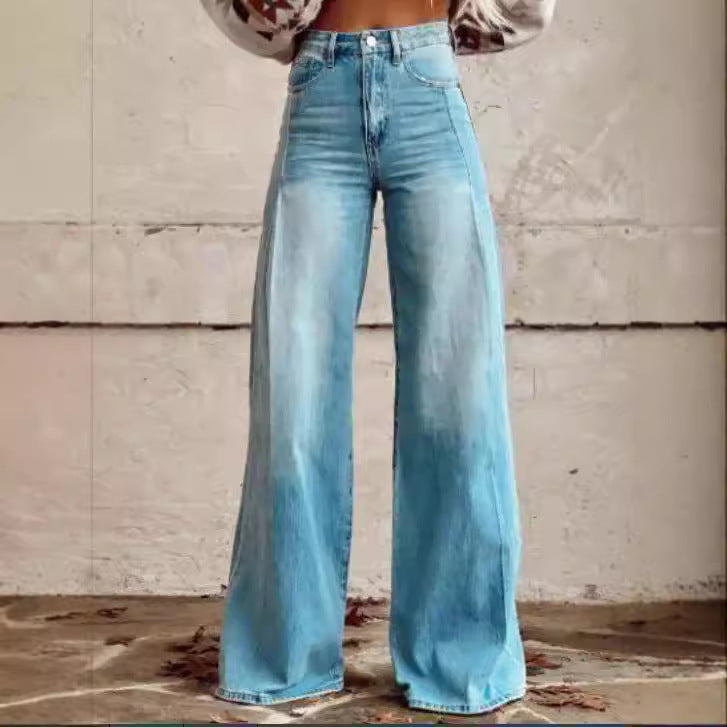 Women's Slouchy Classic Casual Thin Trousers Jeans
