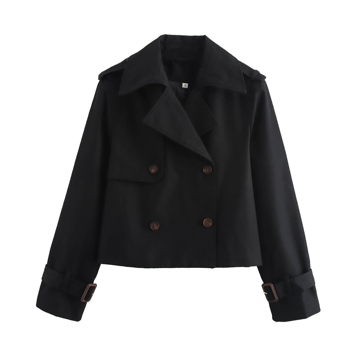 Women's Fashion Lapel Double Breasted Trench Coats