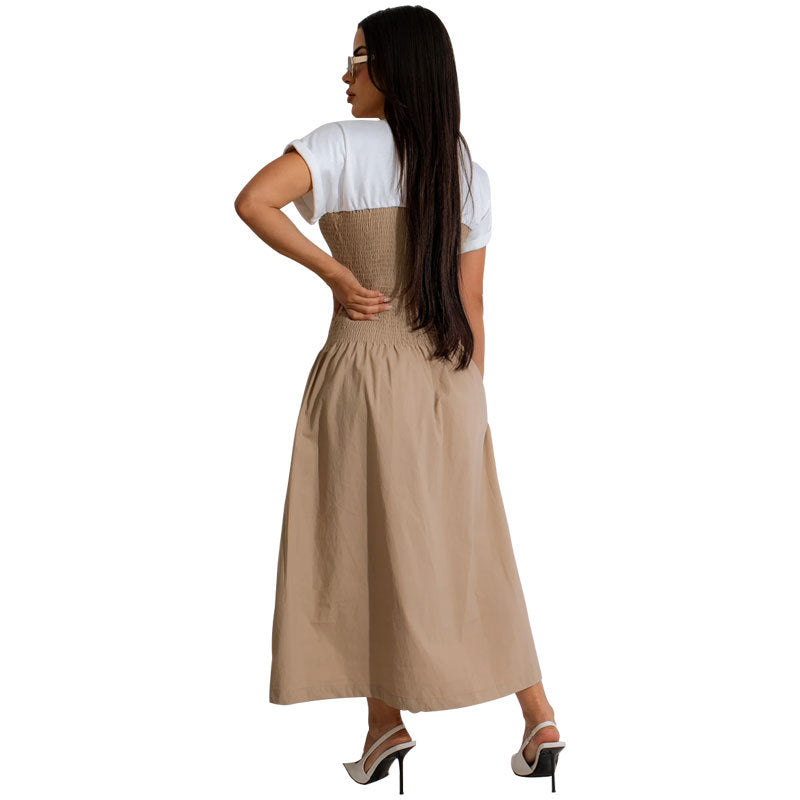 Women's Sleeve Casual Summer Fashion Design Tight Waist Tea Shorts