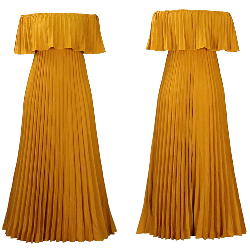 Women's Classy Sexy Pleated Maxi Dress Dresses