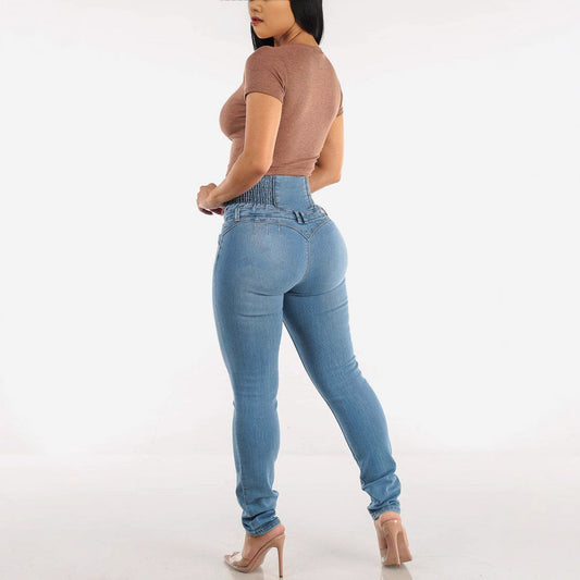 Women's Spring Slim Fit Slimming Hip Raise Jeans