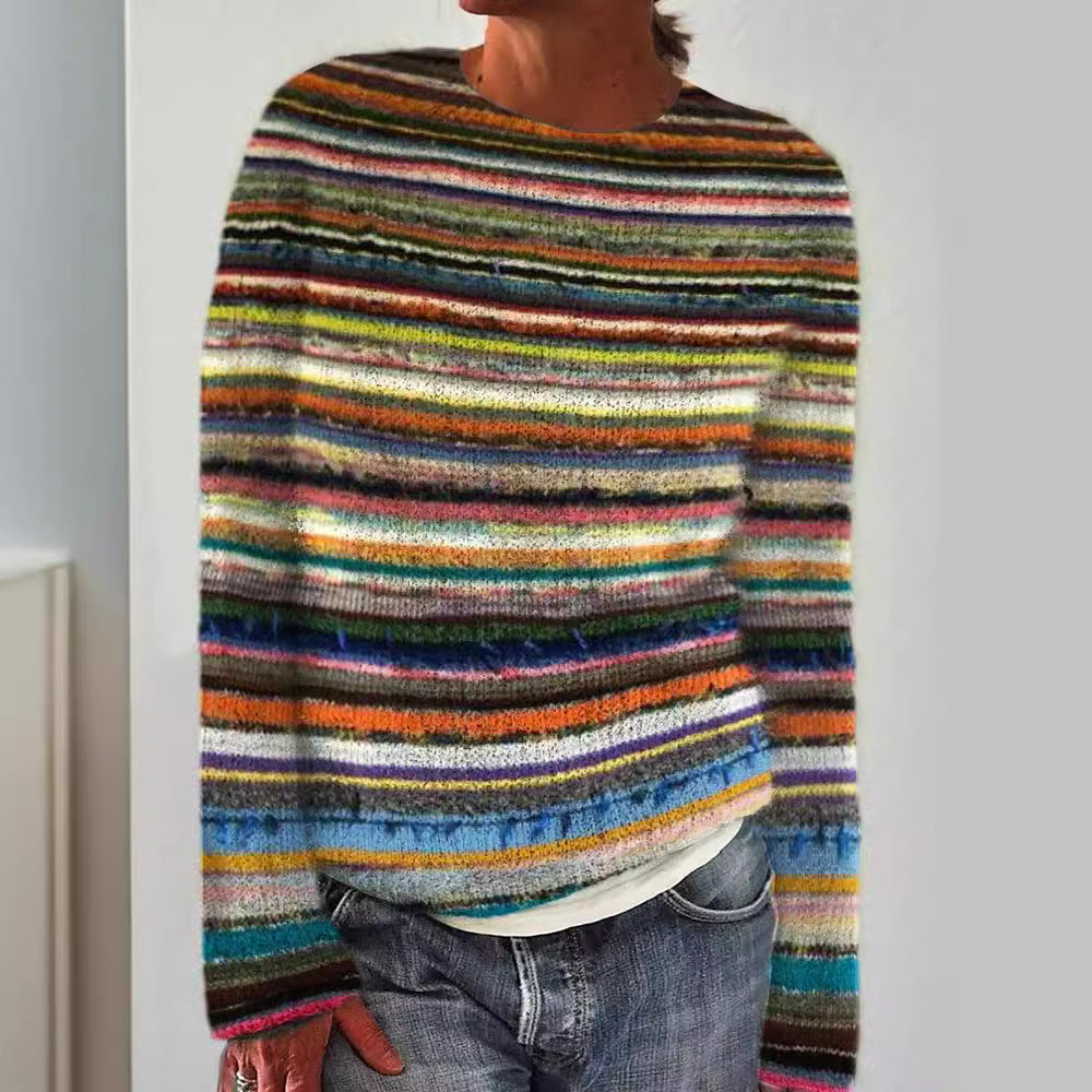 Women's Pattern Pullover Casual Loose Long Sleeve Women's Sweater