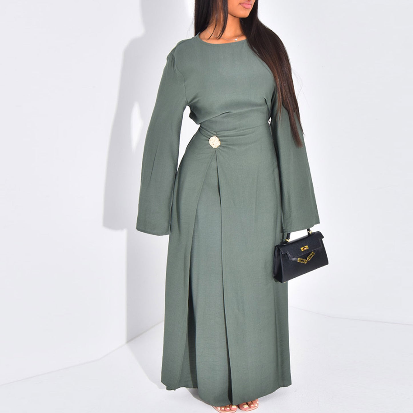 Unique Turkey Solid Color Simple Dress Dresses