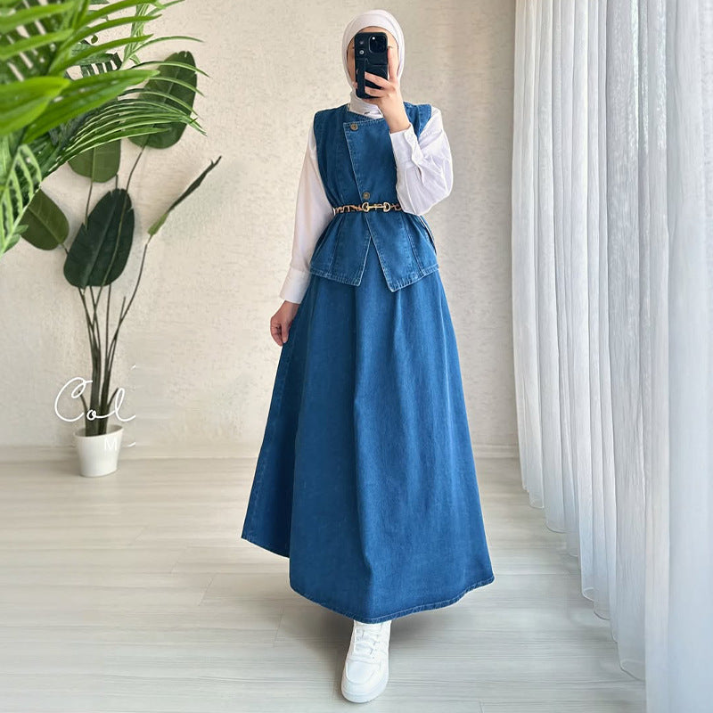 Women's Temperament Leisure Shirt Inner Match Sleeveless Suits