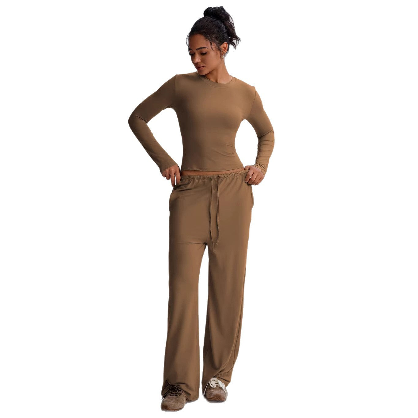 Women's Hip Hop Jazz Dance Loose Simple Solid Fashion Casual Suit