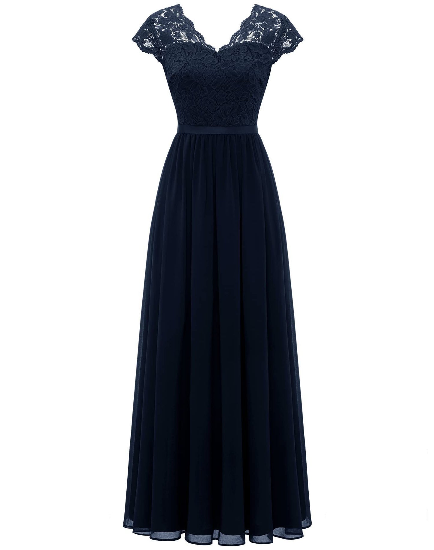 Classic Dress Lace Long Patchwork Noble Dresses