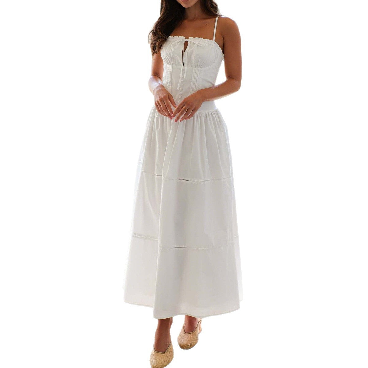 Women's Vacation Casual Style Solid Color Small Dresses