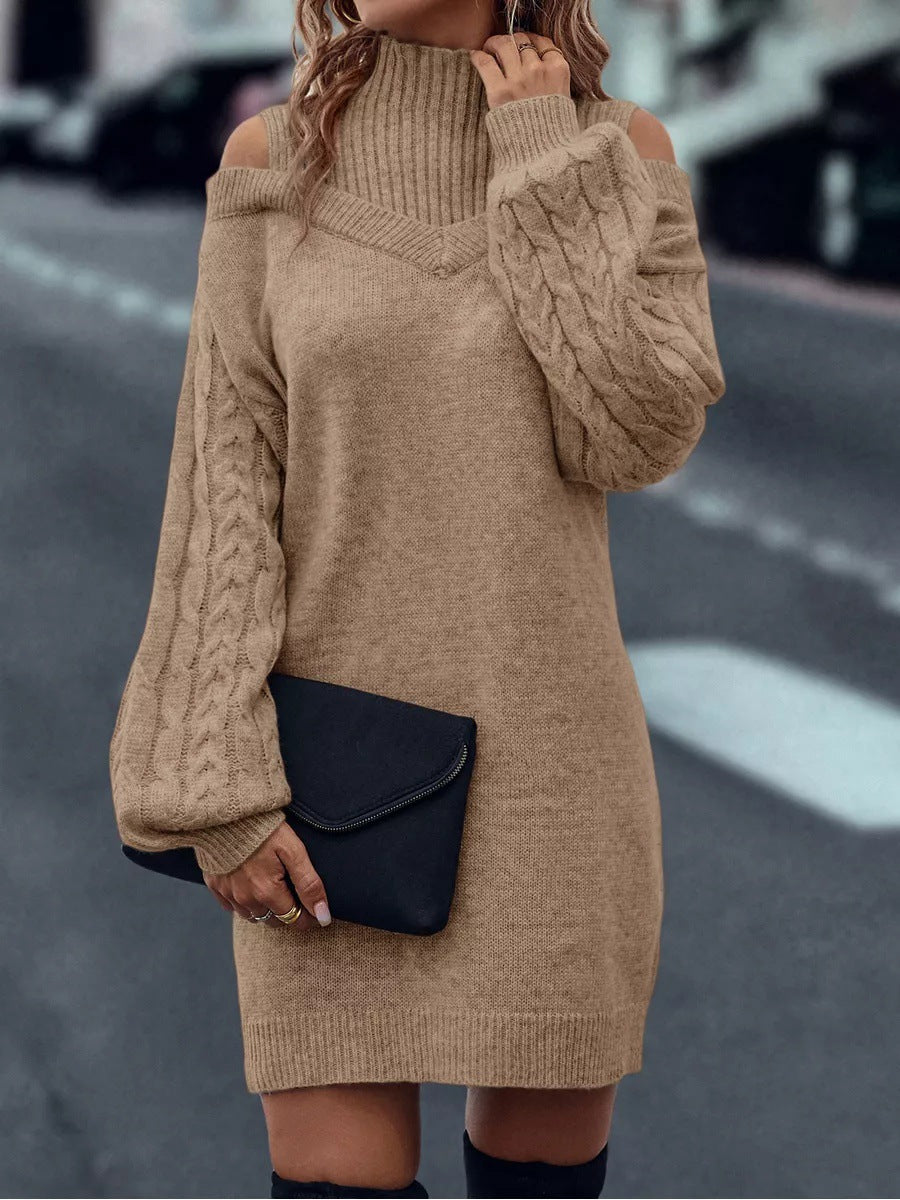 Loose Pullover Mid-length Half Turtleneck Long Sweaters