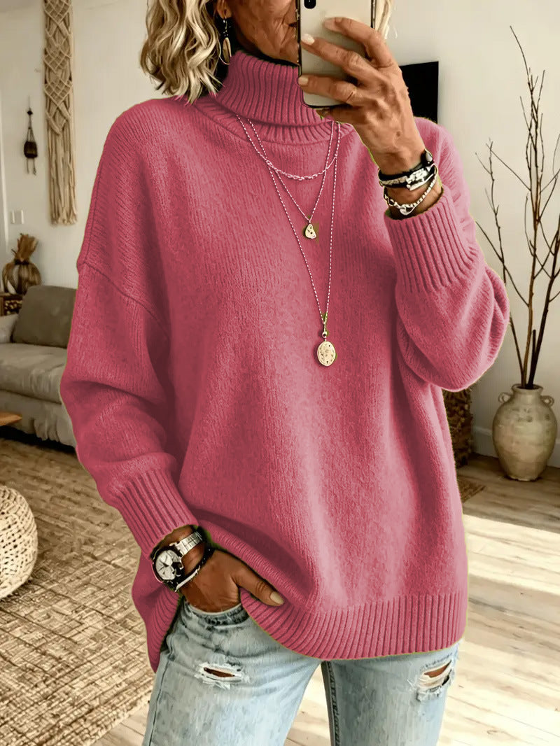 Women's Lazy Solid Color Elegant Split Loose Clothing
