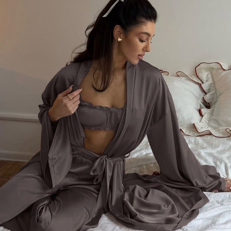 Women's Casual Fashion Autumn Long Sleeve Robe Suits