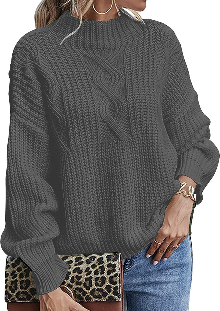 Women's Long-sleeved Slim Bottoming Shirt Round Neck Sweater