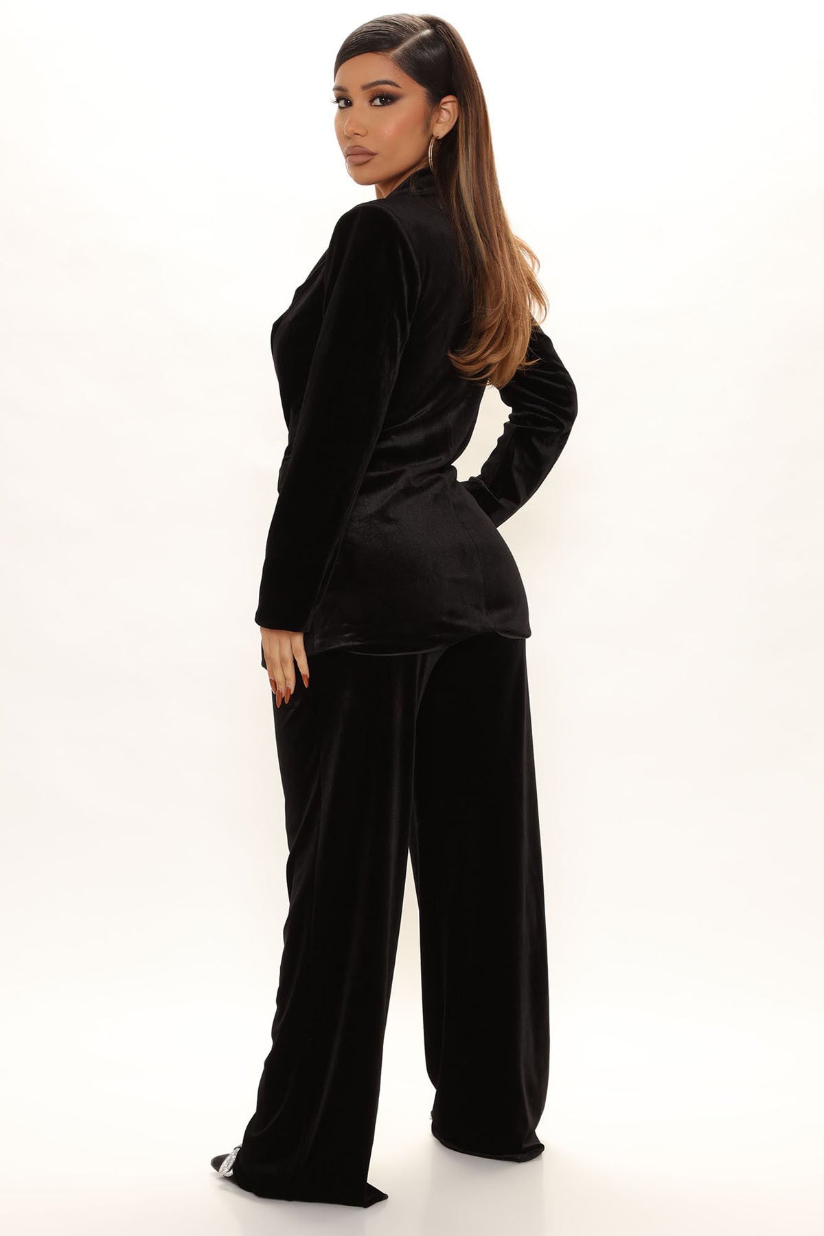 Women's Gold Veet Fashion Casual Solid Color Suits