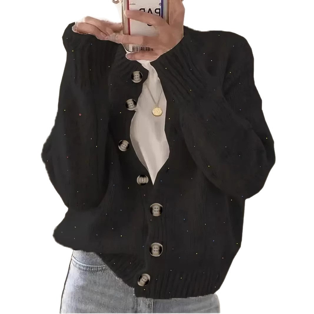 Women's Atmosphere Mixed Color Dots Gentle Simple Sweater