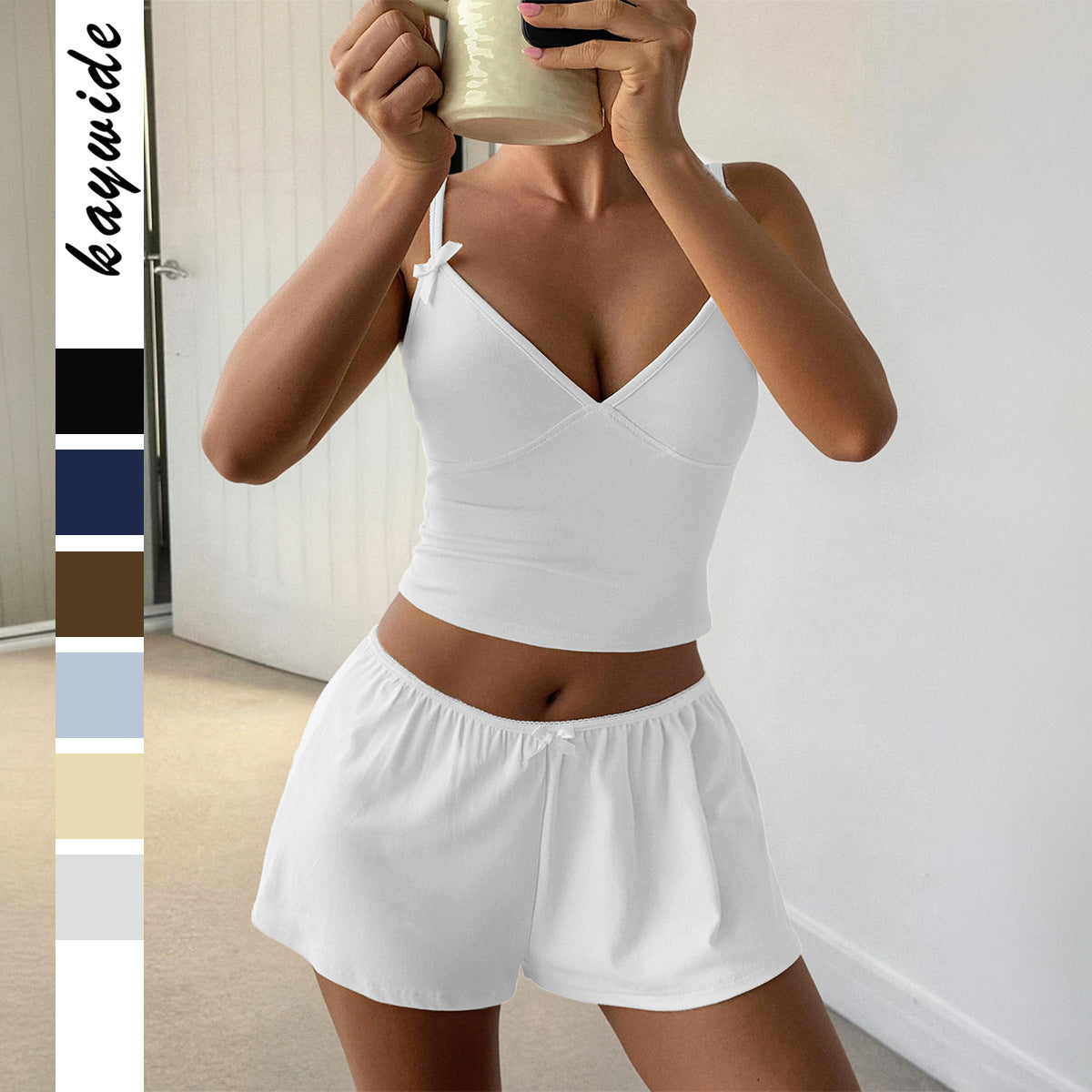 Women's Sports Yoga Style Camisole Two-piece Summer Fashion Casual Suit