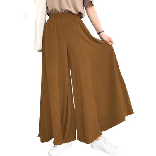 Summer Loose Large Elastic Waist Wide Pants