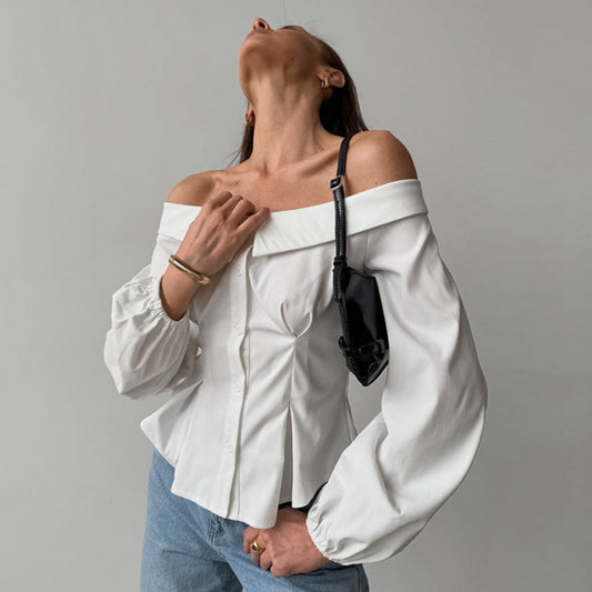 Women's Spring French Sexy Shirt For Fashion Blouses