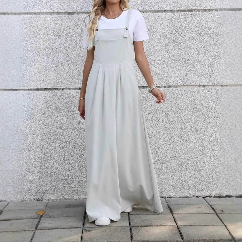 Casual Design Waist Pleated Slimming Elegant Dress