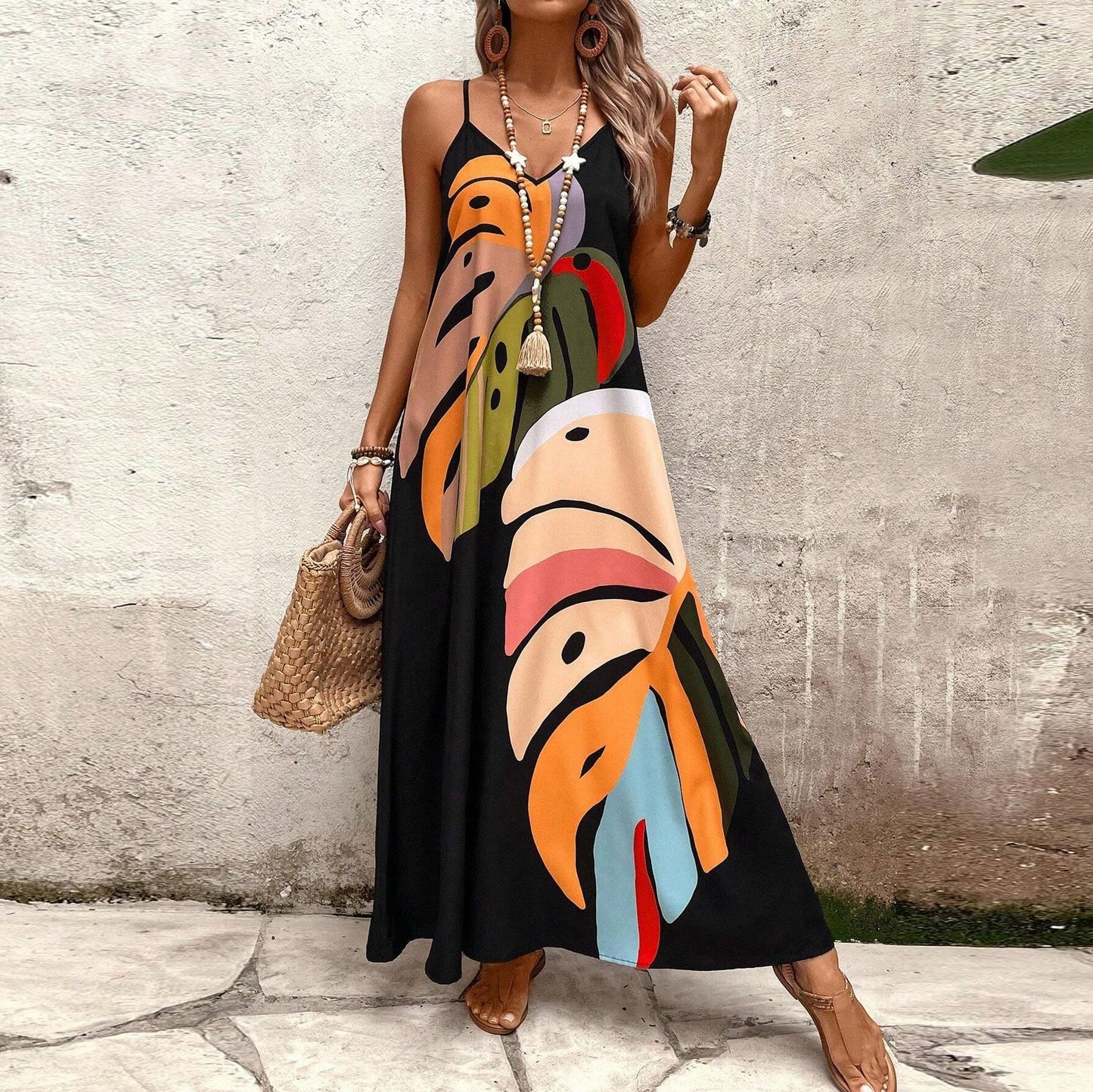 Beach Cover-up Loose Robe Vacation Outside Dresses