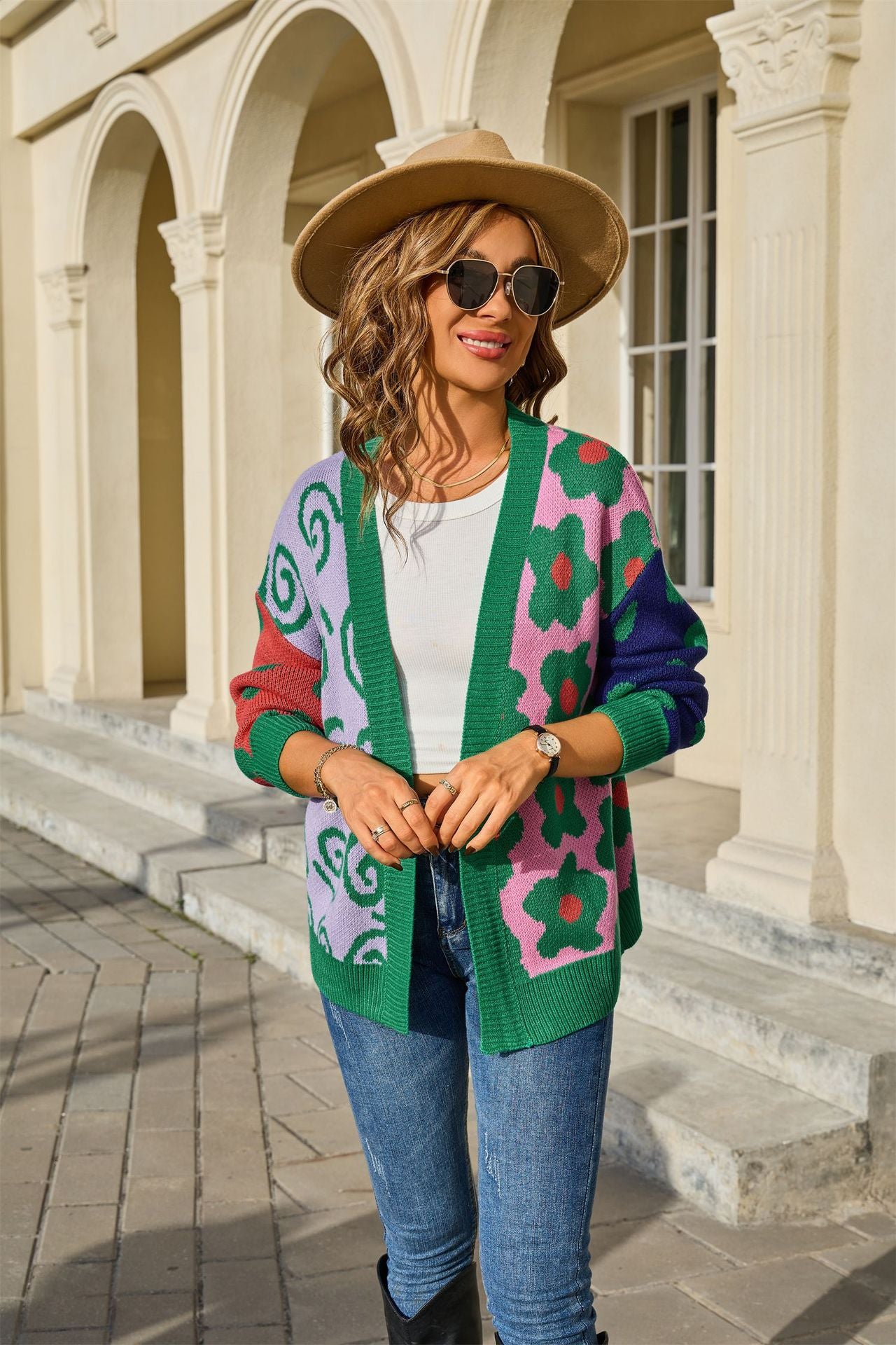 Pretty Women's Color Knitted Easy Matching Sweater