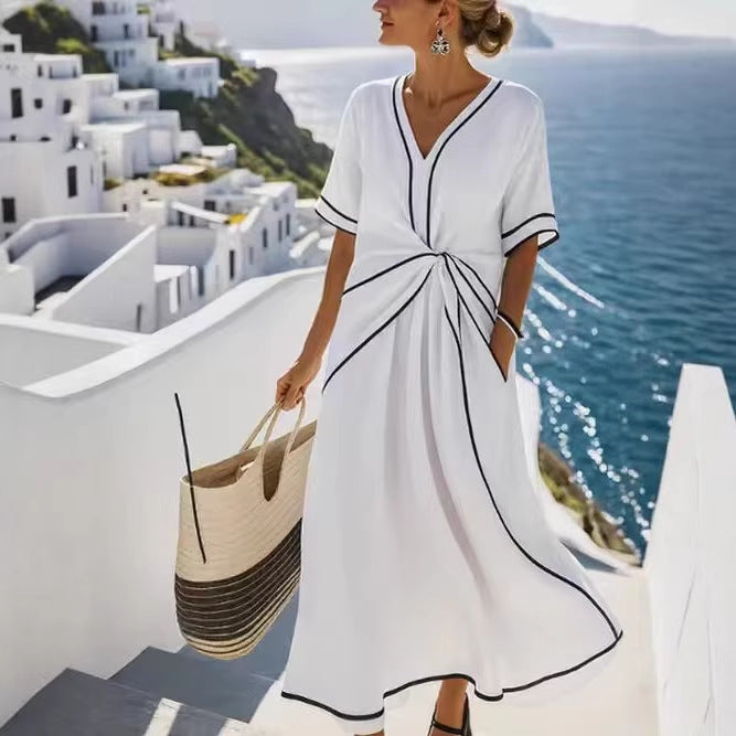 Summer Bohemian Style Elegant Temperament Commute Dress