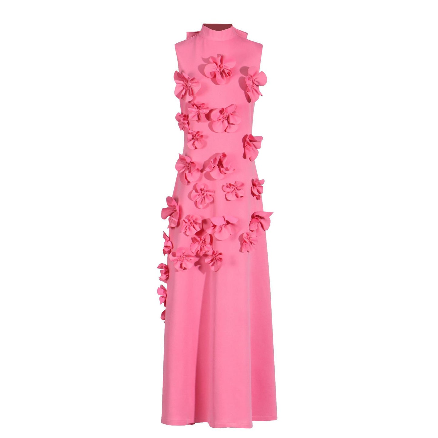 Women's Three-dimensional Flower A- Line Dress Patchwork Dresses