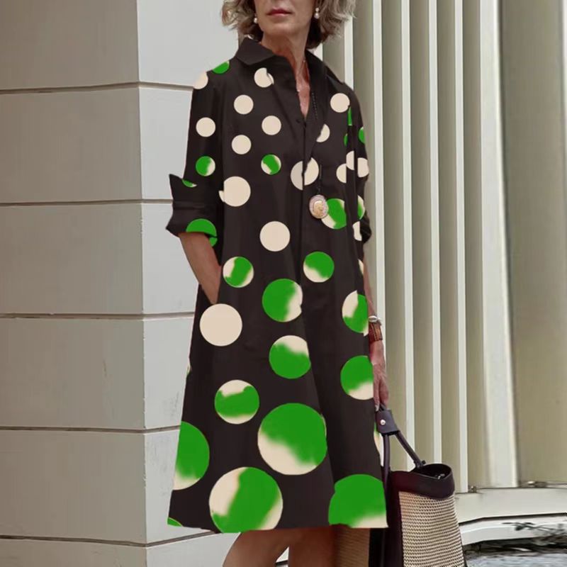 Women's Patchwork Contrast Color Casual Elegant Dress