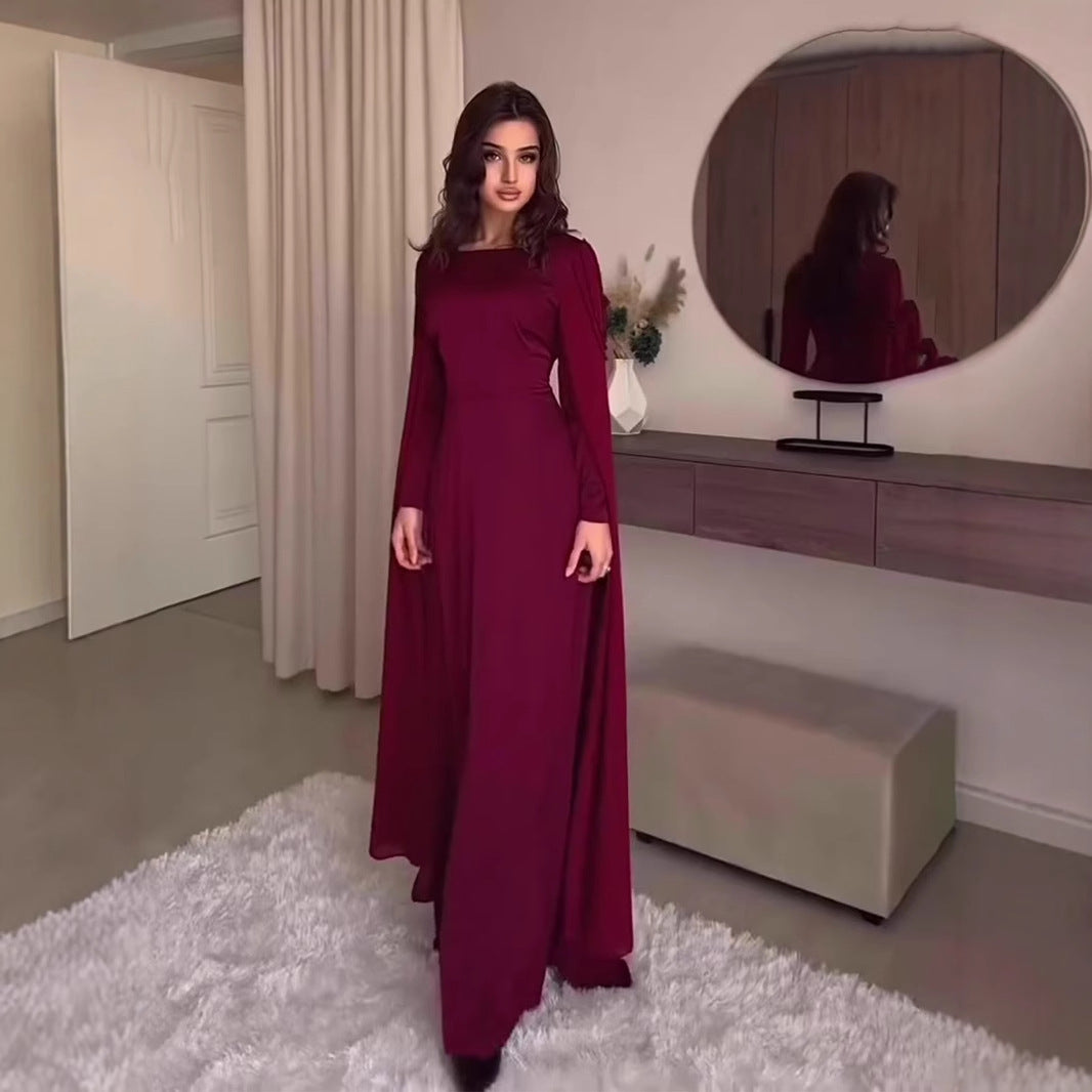 Autumn Stylish Temperament Long Sleeves Design Dresses