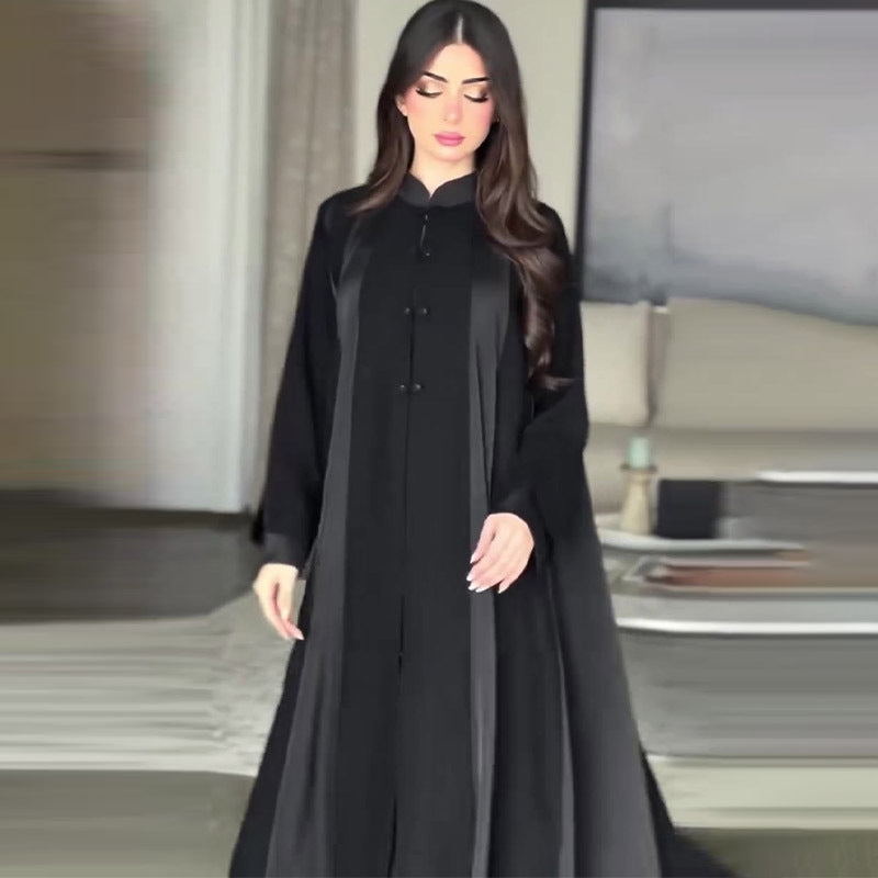 Women's Spring Loose Multicolor Long Dress Outside Coats