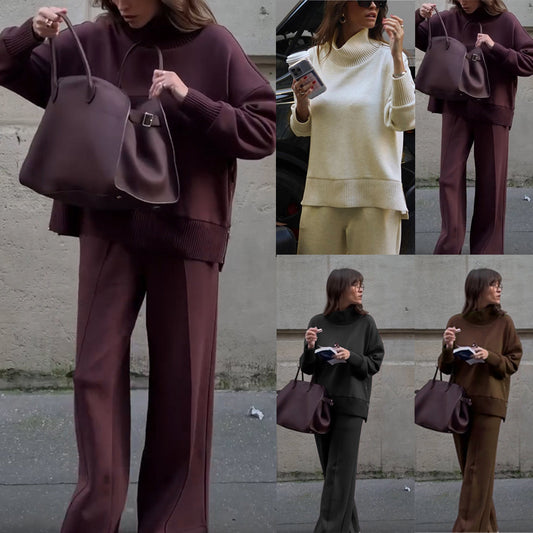 Long Sleeve Loose Pockets Two-piece Set Fashion Casual Suit