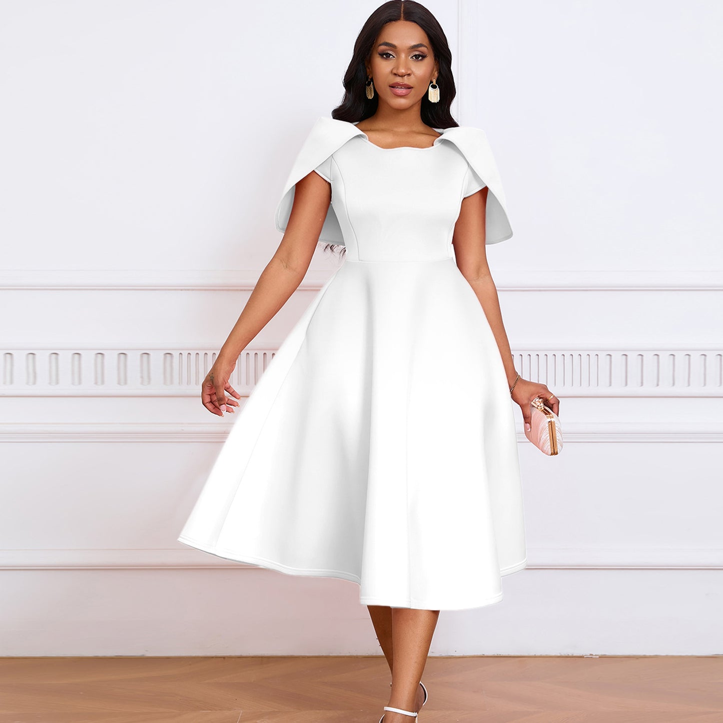 Temperament Banquet Party Large Swing Dress Skirts