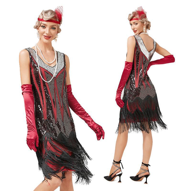 Collar Tassel Dress Than Cocktail Party Evening Dresses
