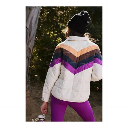 Women's Printing Long-sleeved Zipper Outerwear Shirt With Coats