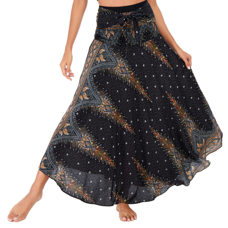 Casual Thai Vacation Big Swing Belly Dress
