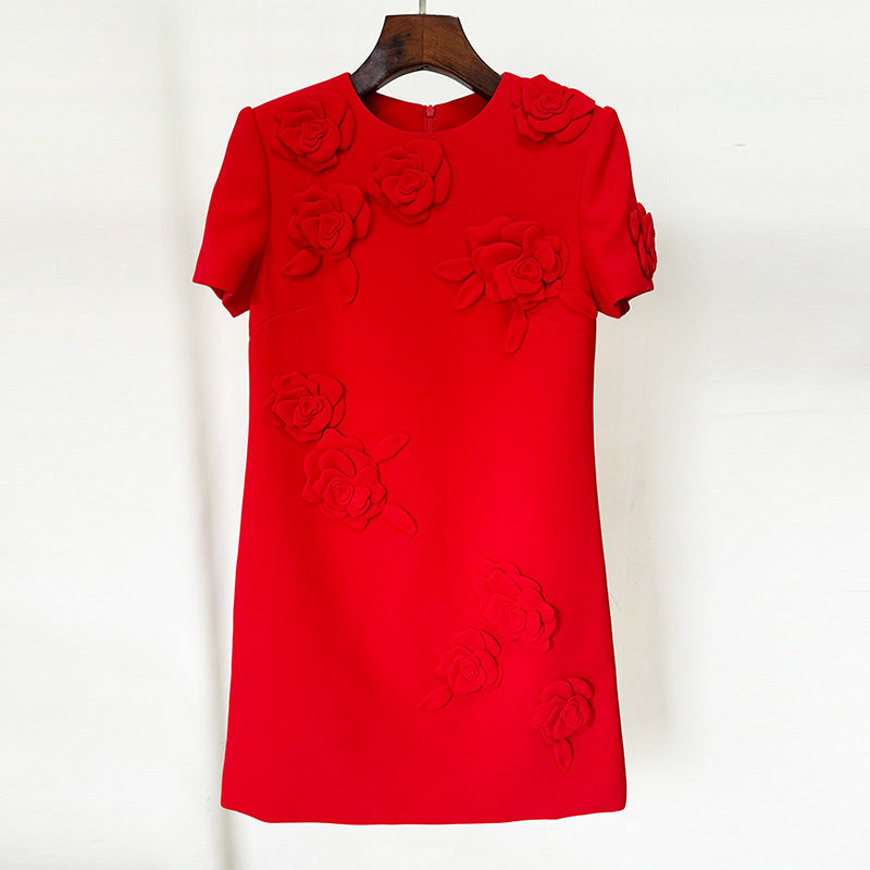 Popular Attractive Fashion Three-dimensional Flower Sleeve Shorts