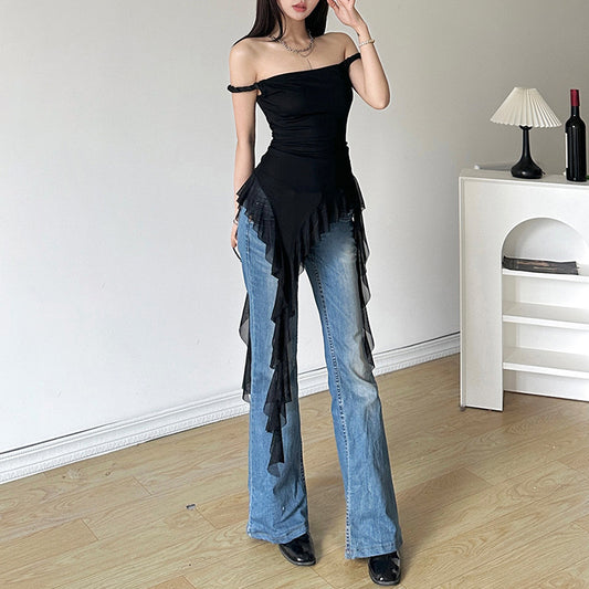Women's Spring Solid Color Street Fashion Sleeveless Blouses