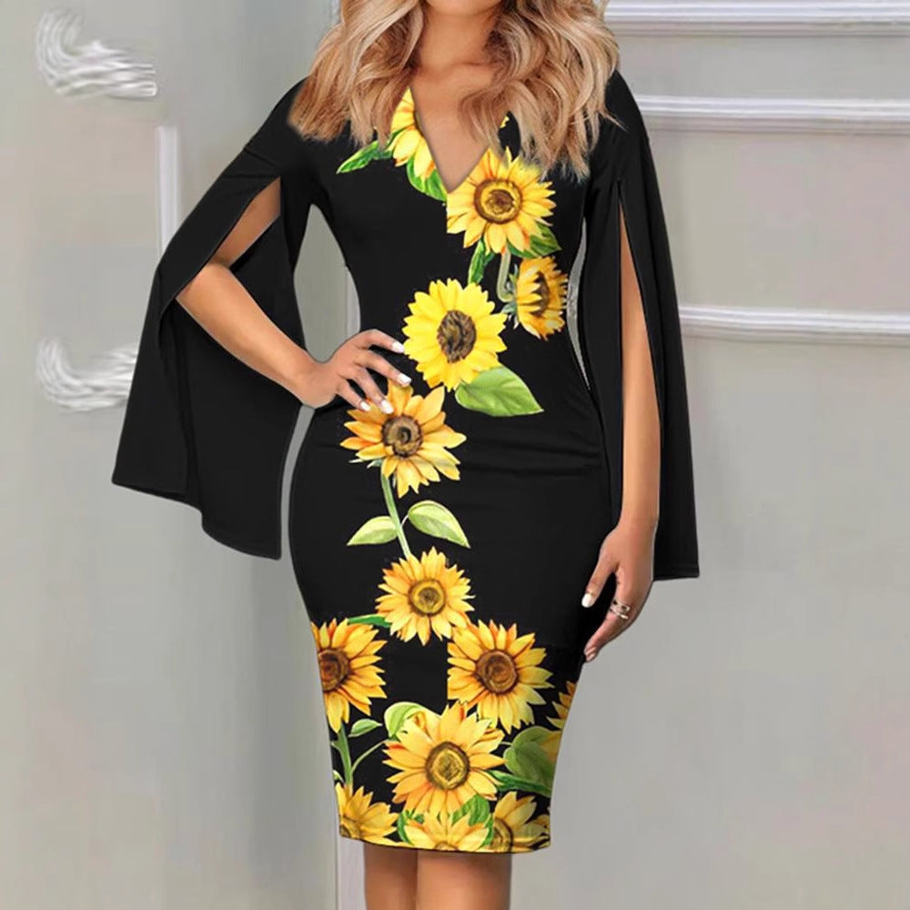 Women's Summer Round Neck Elegant Sexy Fashion Dress