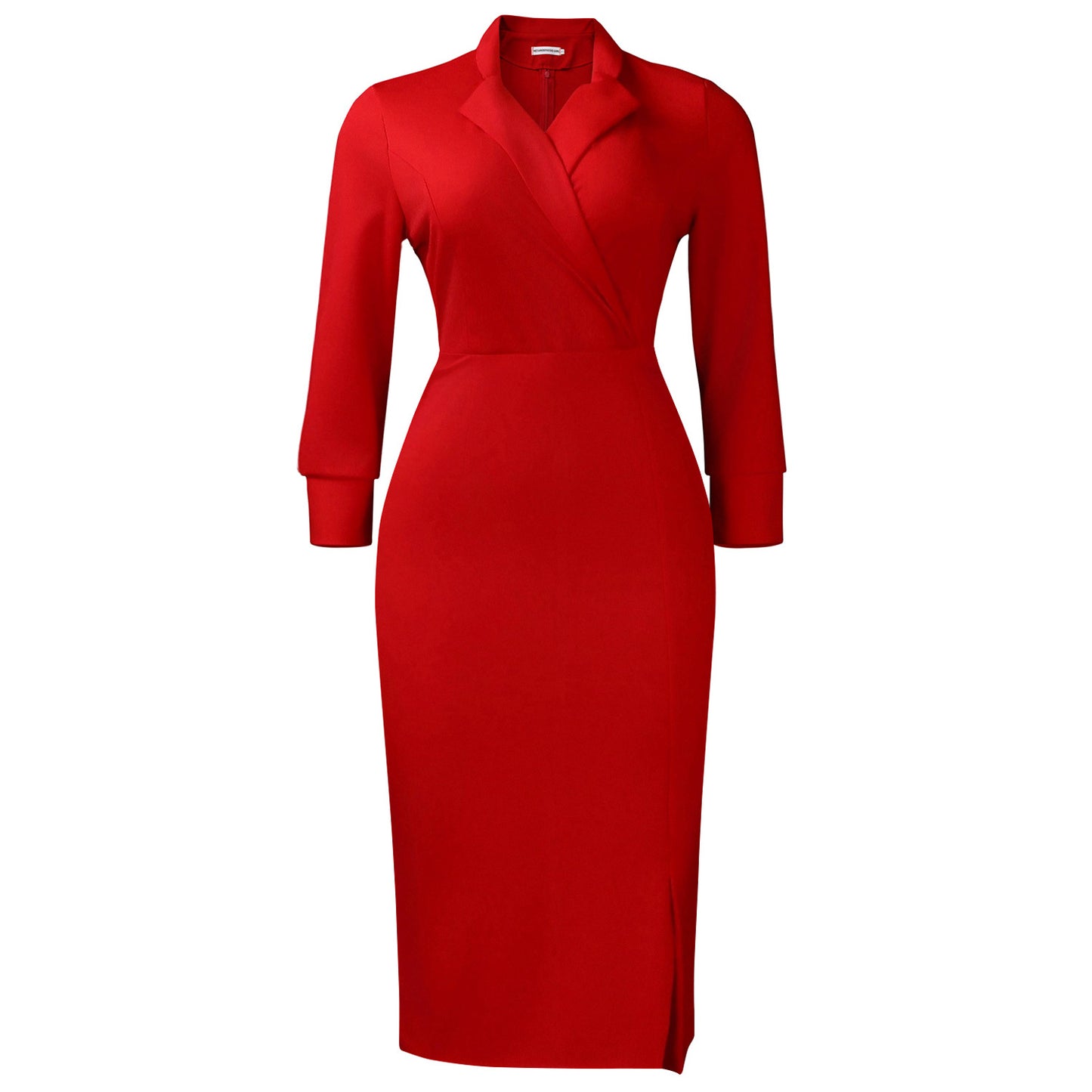 Autumn Collar Long Sleeve Elegant Sheath Fitted Dress