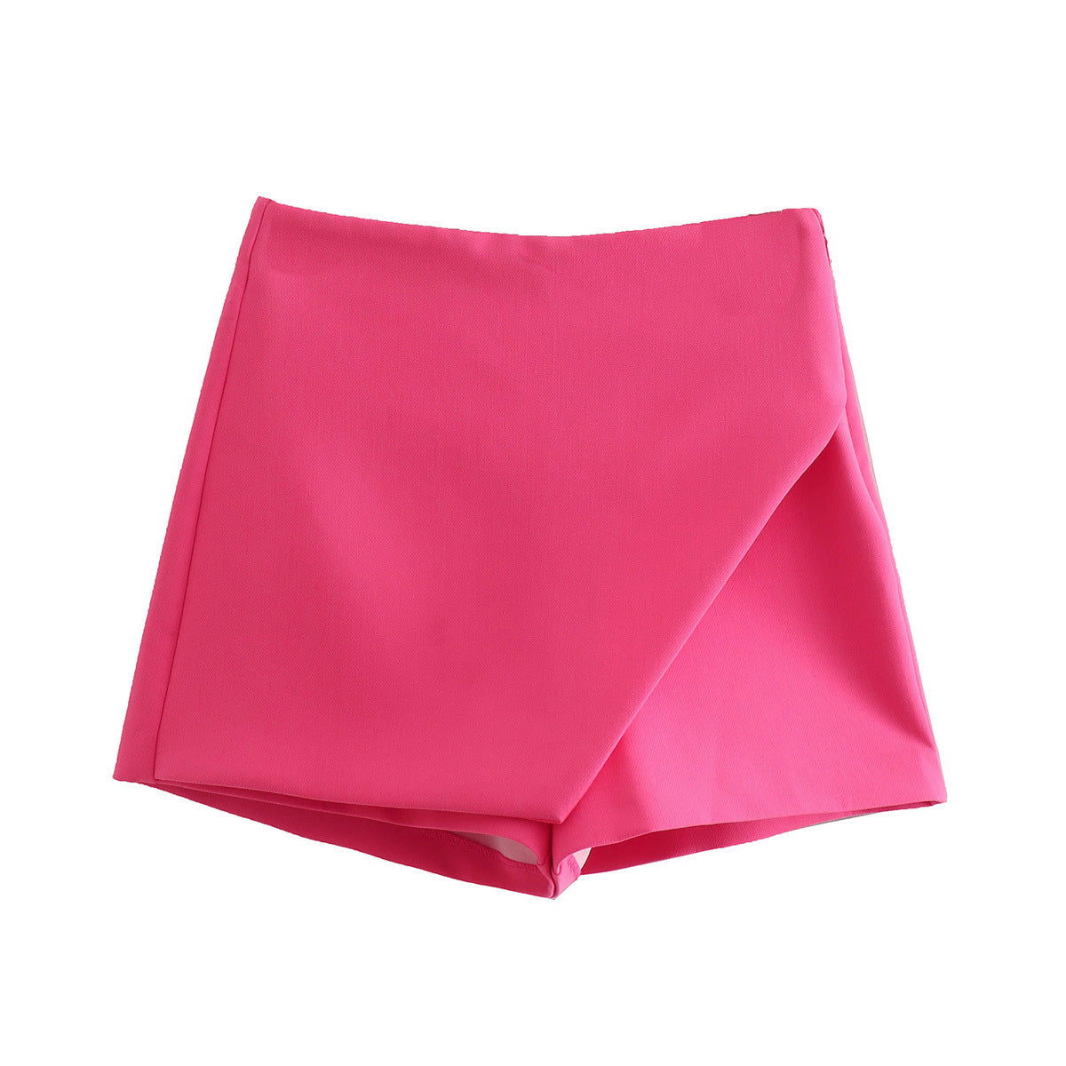 Women's Fashion Solid Color Casual Irregular High Shorts