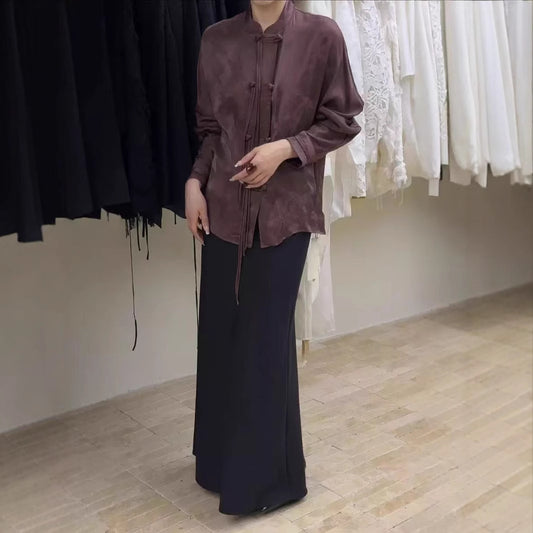 Rayon Cotton Linen Chinese Jacquard Light Dresses