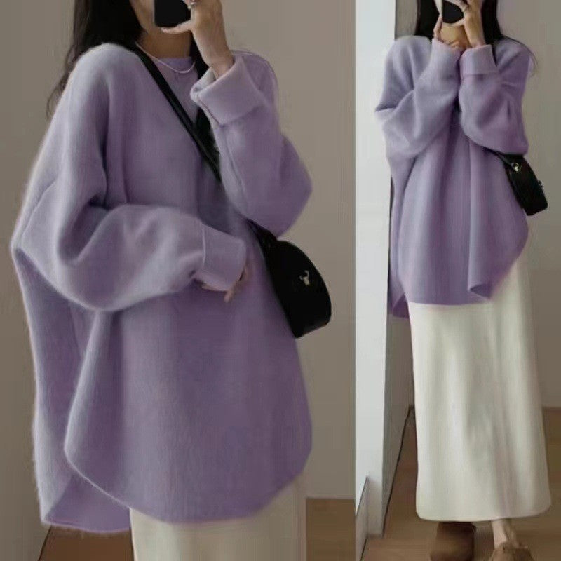 Women's Korean Style Inner Mid-length Knitted Women's Sweater