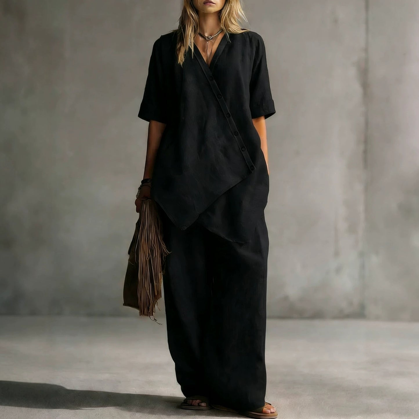 Women's Irregular Shirt Loose Sleeve For Fashion Casual Suit